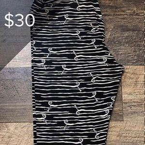 Lularoe Nightmare Before Christmas Jack Leggings